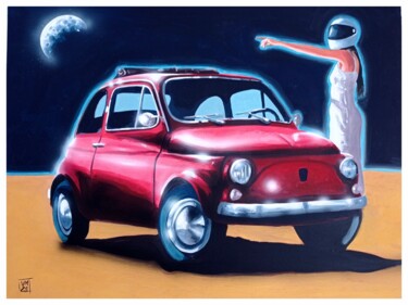 Painting titled "On the way to..." by Vincenzo Marino, Original Artwork, Acrylic