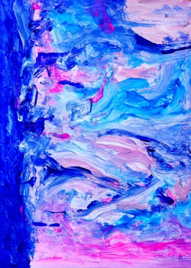 Painting titled "Intimate Ivynnabstr…" by Milto Sideris, Original Artwork, Acrylic