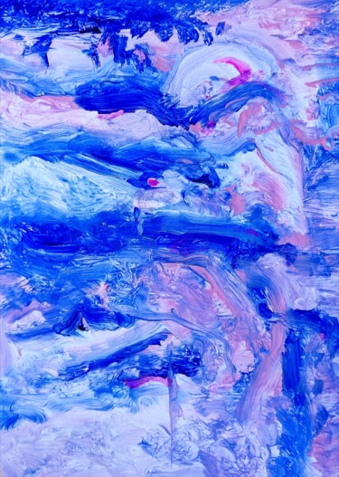 Painting titled "Intimate Ivynnabstr…" by Milto Sideris, Original Artwork, Acrylic