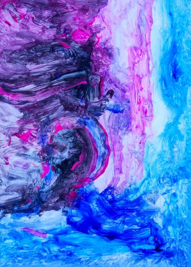 Painting titled "Intimate Ivynnabstr…" by Milto Sideris, Original Artwork, Acrylic