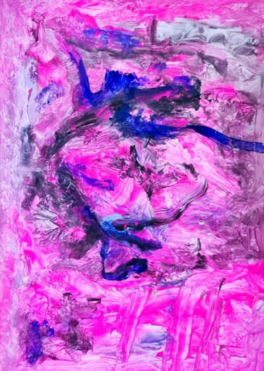 Painting titled "Intimate Ivynnabstr…" by Milto Sideris, Original Artwork, Acrylic