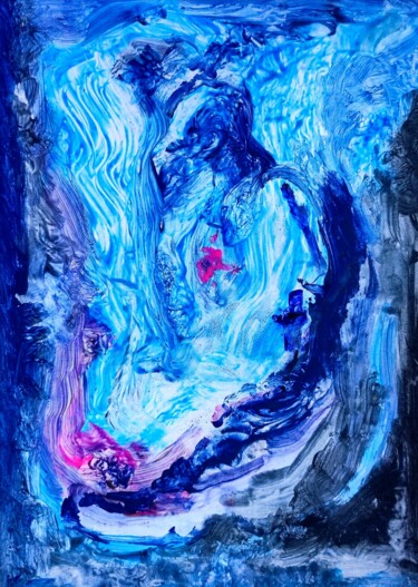 Painting titled "Intimate Ivynnabstr…" by Milto Sideris, Original Artwork, Acrylic