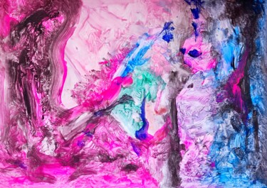 Painting titled "Intimate Ivynnabstr…" by Milto Sideris, Original Artwork, Acrylic