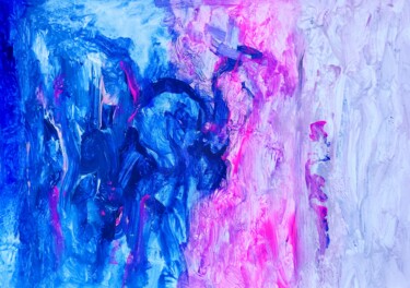 Painting titled "Intimate Ivynnabstr…" by Milto Sideris, Original Artwork, Acrylic