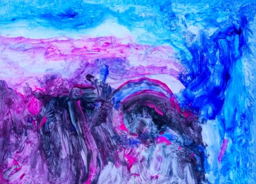 Painting titled "Intimate Ivynnabstr…" by Milto Sideris, Original Artwork, Acrylic