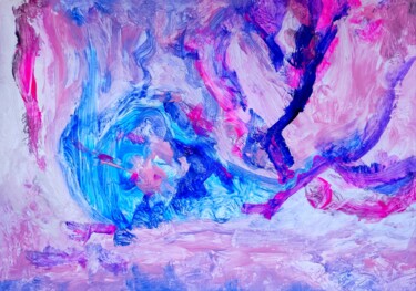 Painting titled "Intimate Ivynnabstr…" by Milto Sideris, Original Artwork, Acrylic