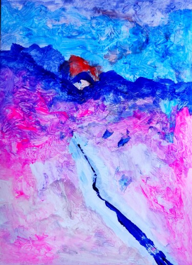 Painting titled "Intimate Ivynnabstr…" by Milto Sideris, Original Artwork, Acrylic