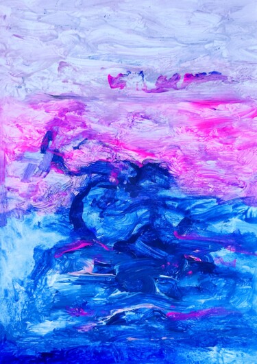 Painting titled "Intimate Ivynnabstr…" by Milto Sideris, Original Artwork, Acrylic