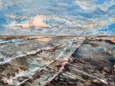 "Ressac" başlıklı Tablo Natalia Laletina tarafından, Orijinal sanat, Akrilik Ahşap Sedye çerçevesi üzerine monte edilmiş