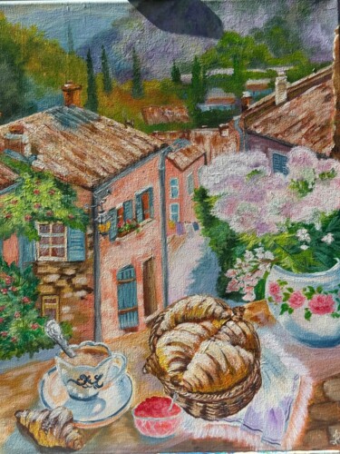 Painting titled "Magic of the Italia…" by Lília Zakharova, Original Artwork, Acrylic Mounted on Wood Panel