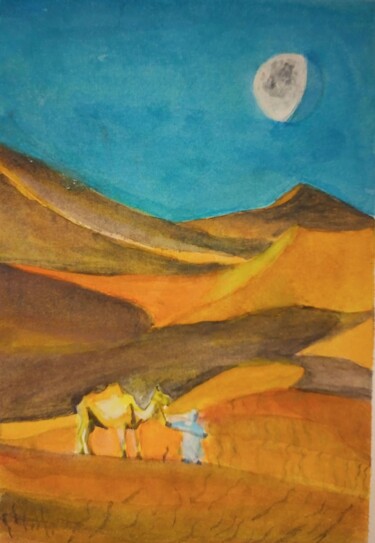 "Deserto" başlıklı Tablo Giliade Melo tarafından, Orijinal sanat, Suluboya