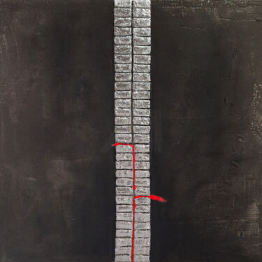 Pintura intitulada "Urban Zip #1" por Amadesi Claudia, Obras de arte originais, Acrílico Montado em Armação em madeira