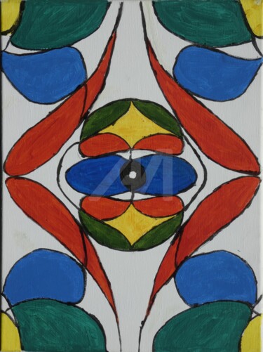 Malerei mit dem Titel "LPS" von Tarvo Merkällinen, Original-Kunstwerk, Acryl