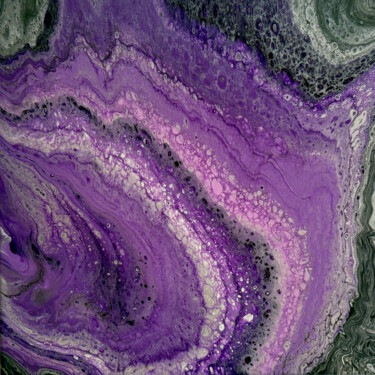 Ζωγραφική με τίτλο "Amethyst-Energie" από Izabela Wawer, Αυθεντικά έργα τέχνης, Ακρυλικό