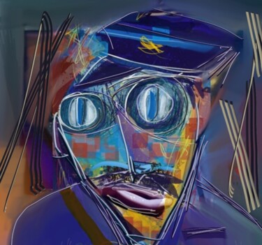"Portrait du facteur…" başlıklı Dijital Sanat Jacky Patin tarafından, Orijinal sanat, Dijital Resim
