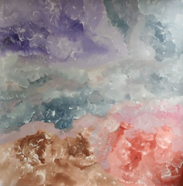 Peinture intitulée "Calming Soft Pastel…" par Vafa Majidli, Œuvre d'art originale, Acrylique