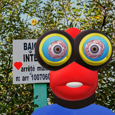 "Beau jeune homme, c…" başlıklı Dijital Sanat Loïc Frère tarafından, Orijinal sanat, Dijital Resim Alüminyum üzerine monte e…