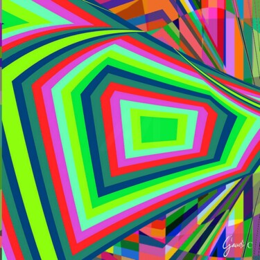 Arte digitale intitolato "Volcano summer" da Gaudi .C, Opera d'arte originale, Lavoro digitale 2D