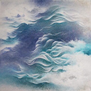 Malarstwo zatytułowany „Waltzing underwater” autorstwa Francesca Borgo, Oryginalna praca, Akryl Zamontowany na Drewniana ram…