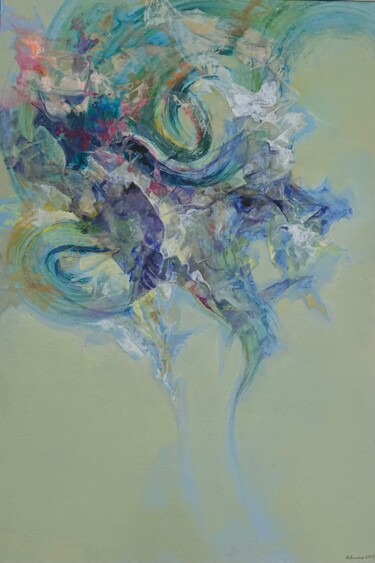 "Astratto" başlıklı Tablo Nicola Ancona tarafından, Orijinal sanat, Petrol Ahşap panel üzerine monte edilmiş