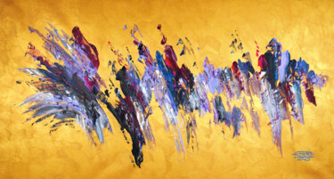 "Gold Abstraction L 1" başlıklı Tablo Peter Nottrott tarafından, Orijinal sanat, Akrilik