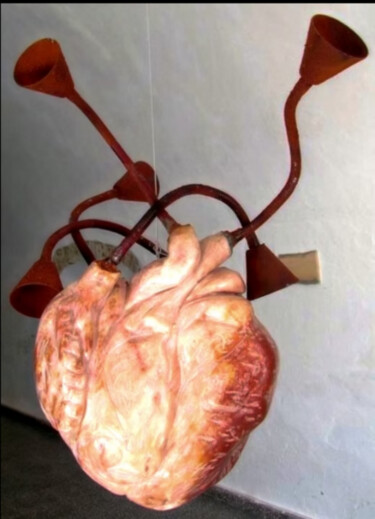 Sculpture intitulée "Miséria Humana" par Suzana Henriqueta, Œuvre d'art originale, Pierre