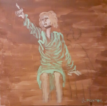 "Un peu lunaire, un…" başlıklı Tablo Jean Christophe Ravier tarafından, Orijinal sanat, Akrilik Ahşap Sedye çerçevesi üzerin…