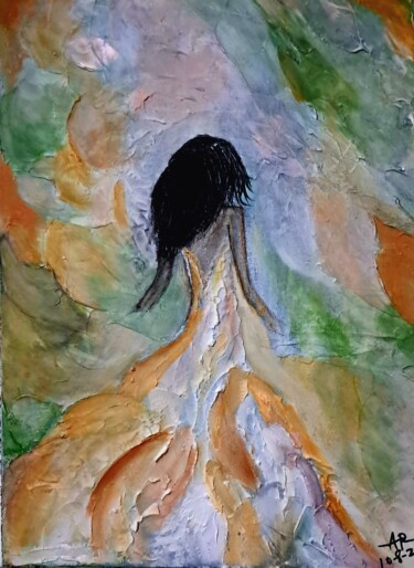 Painting titled "Summer Breeze" by Alexandra Roberts, Original Artwork, Acrylic