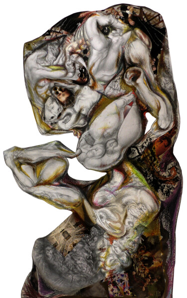 Printmaking titled ",,Cain,," by Yo-Ma-Yo, Original Artwork, Acrylic