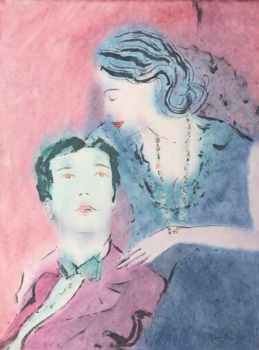 Pintura titulada "Envisioning" por Marcel Garbi, Obra de arte original, Acuarela