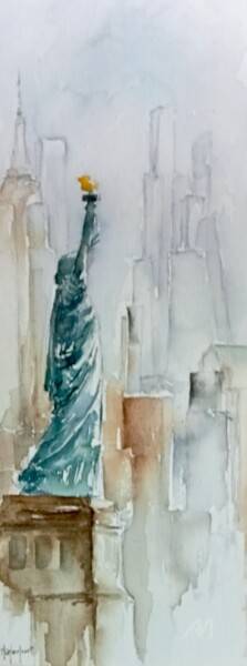 "La liberté 3" başlıklı Tablo Marie-Charlotte Houpeurt-Chauffeté tarafından, Orijinal sanat, Suluboya