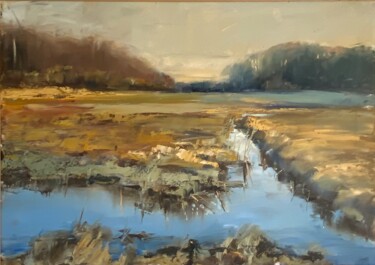 "Late autumn" başlıklı Tablo Anna Avgul tarafından, Orijinal sanat, Petrol Ahşap Sedye çerçevesi üzerine monte edilmiş