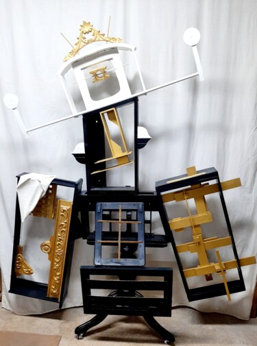 Escultura intitulada "A Princesa" por Alberto Simões De Almeida, Obras de arte originais, Madeira