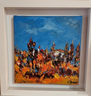 绘画 标题为“A Casa Corse” 由Valerie Dragacci, 原创艺术品, 丙烯 安装在木板上