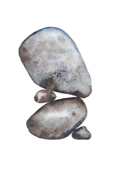 Peinture intitulée "Balanced Harmony No…" par Tani Soul, Œuvre d'art originale, Aquarelle