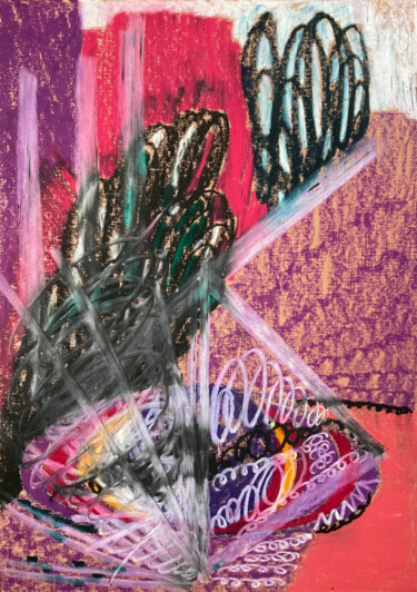 Malarstwo zatytułowany „Contemporary Abstra…” autorstwa Evgeniya Minina Zhemi, Oryginalna praca, Pastel