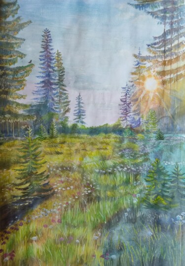 "Painting by Gouache…" başlıklı Tablo Salome Goglidze tarafından, Orijinal sanat, Guaş boya