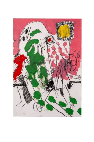 Peinture intitulée "Composition numéro…" par Silvio Mildo, Œuvre d'art originale, Huile