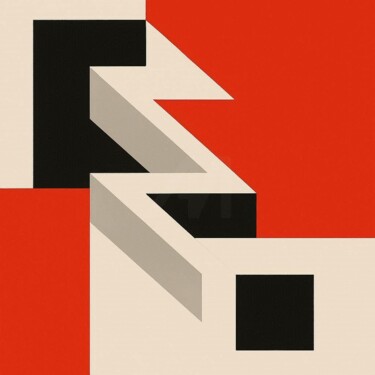 Digital Arts titled "MINIMAL-DECONSTRUKT…" by Karavix, Original Artwork, AI generated image