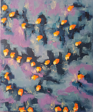 Pintura titulada "Dutch Tulips." por Zina Vysota, Obra de arte original, Oleo Montado en Bastidor de camilla de madera