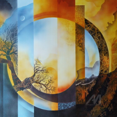 "Within the Inner Ci…" başlıklı Tablo Vera Hoi tarafından, Orijinal sanat, Akrilik Ahşap Sedye çerçevesi üzerine monte edilm…