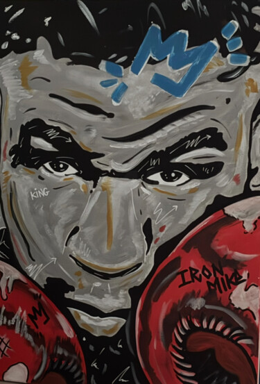 "Tyson" başlıklı Tablo Christopher La Villa (Dark art) tarafından, Orijinal sanat, Akrilik Ahşap Sedye çerçevesi üzerine mon…