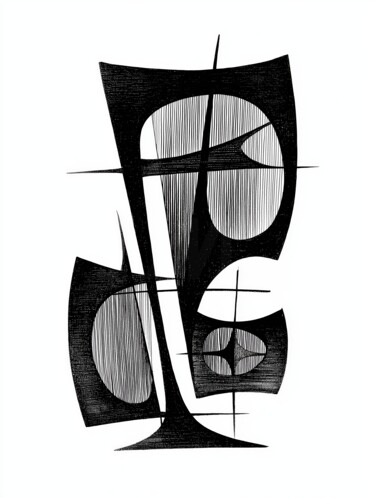 Digital Arts titled "Balance Unfinished V" by Moaiart – Digital Art Prints, Original Artwork, AI generated image