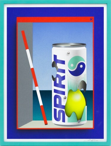 Peinture intitulée "Paper View 01 - Spi…" par Low Bros, Œuvre d'art originale, Huile