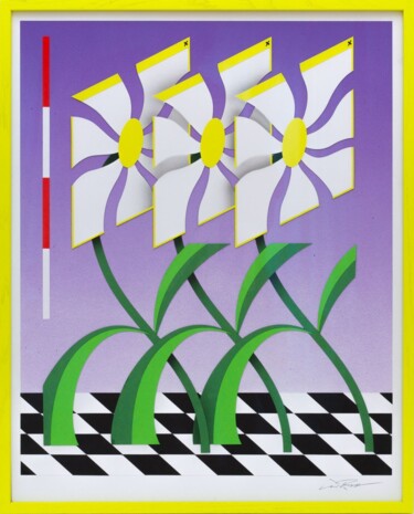 Peinture intitulée "Schnittblumen 01" par Low Bros, Œuvre d'art originale, Huile