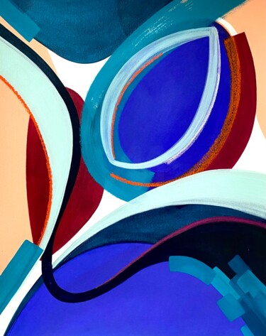 Peinture intitulée "Late night" par Laura Dujoncquoy, Œuvre d'art originale, Acrylique