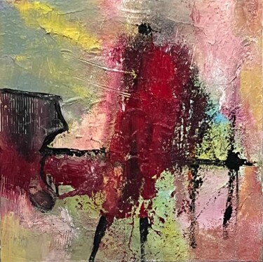 Painting titled "Personnage abstrait…" by Marie Rouach, Original Artwork, Acrylic