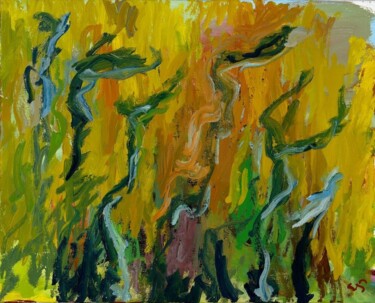 Painting titled "2007-2009. Serie “Á…" by Lluís Cots, Original Artwork, Oil Mounted on Wood Stretcher frame