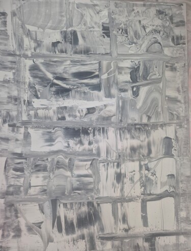 Pittura intitolato "nuit volcanique" da Armand De Latour, Opera d'arte originale, Acrilico Montato su Telaio per barella in…