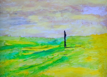 Painting titled "Lonely souls lookin…" by Milto Sideris, Original Artwork, Acrylic